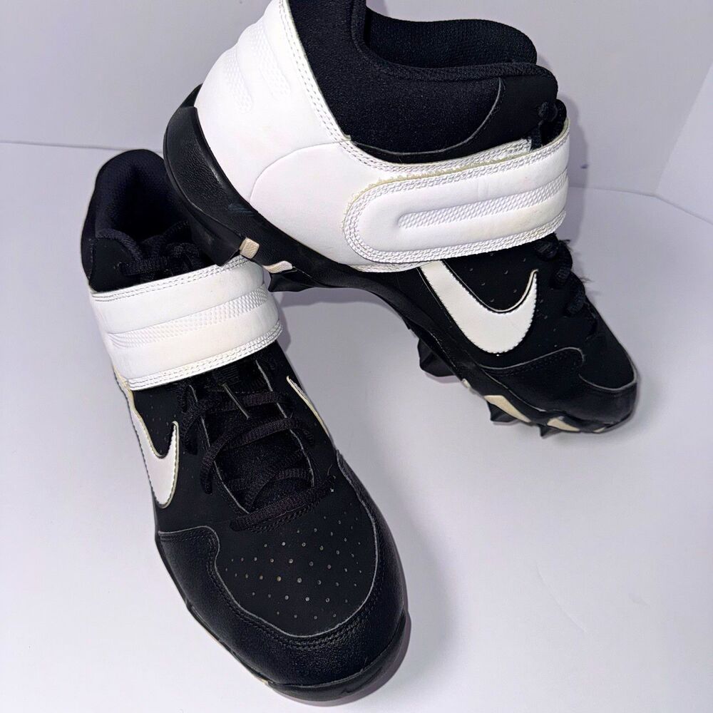 Nike Alpha Huarache Men's Baseball Cleats Black/White Size 11 Medium D
